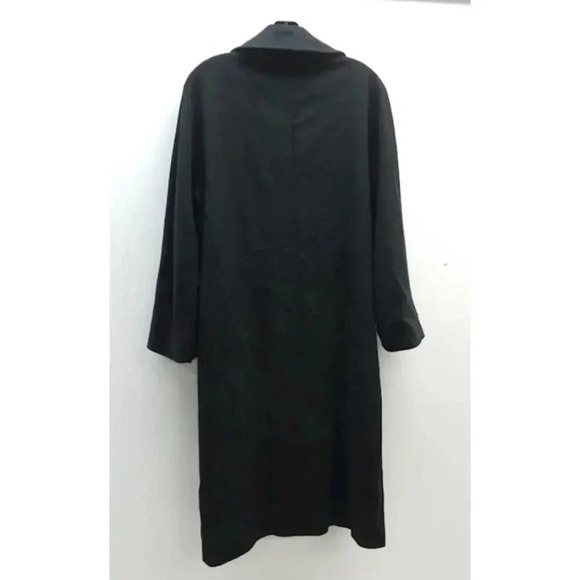 Cinzia Rocca Black 100% Cashmere Coat Sz 10‎ = 6 US - Picture 2 of 6